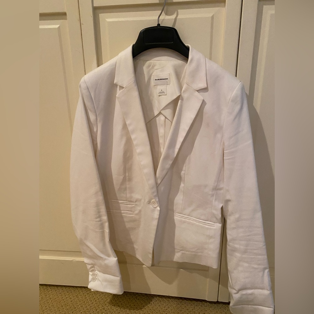 Club Monaco cream blazer